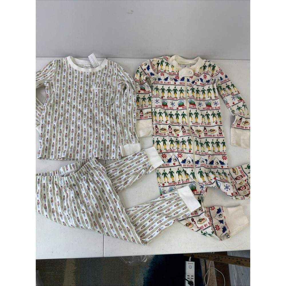 Boy/ Girl 2T Christmas PJs Buddy the Elf, Lilah and Hayes pima cotton 2pairs